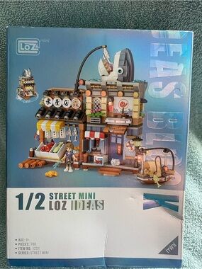 Seafood Shop Loz street mini #1231 New in Box 790 pieces Building Blocks set